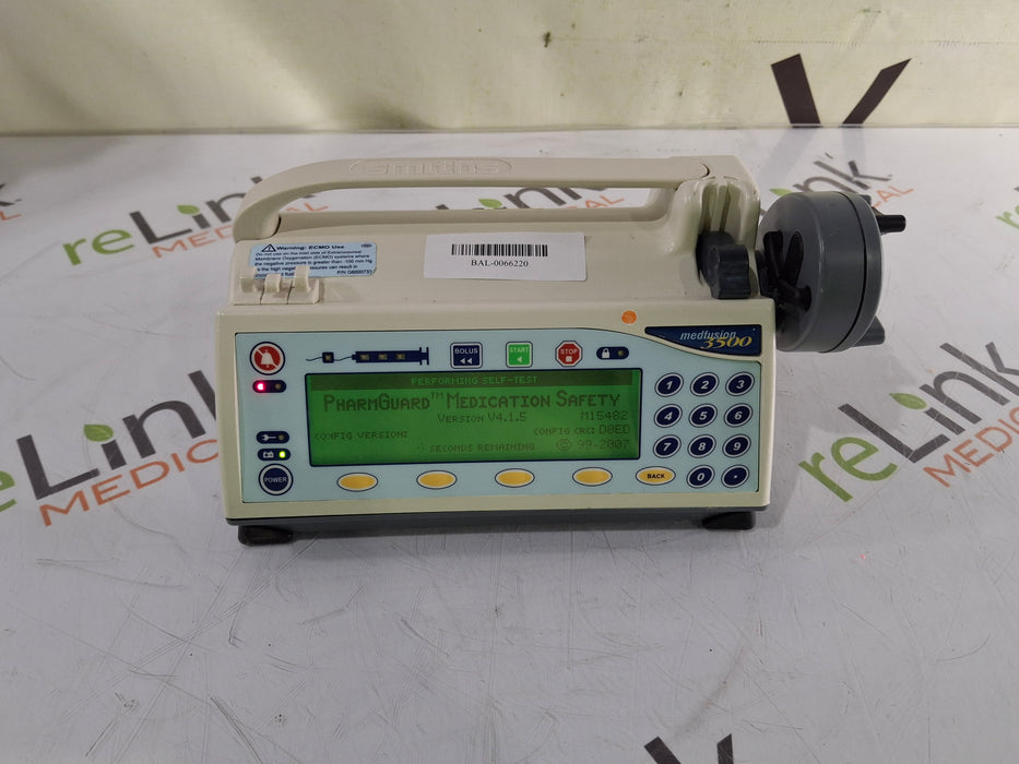 Smiths Medical Smiths Medical Medfusion 3500 Version 4 Syringe Infusion Pump Infusion Pump reLink Medical
