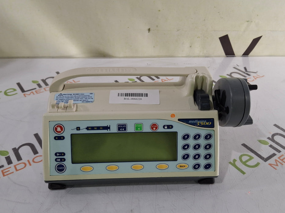 Smiths Medical Smiths Medical Medfusion 3500 Version 4 Syringe Infusion Pump Infusion Pump reLink Medical