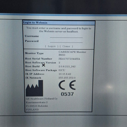 GE Healthcare GE Healthcare Carescape B650 Critical Care Patient Monitor Patient Monitors reLink Medical