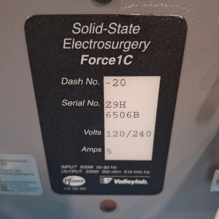 Valleylab Valleylab Force 1C Electrosurgical Unit Electrosurgical Units reLink Medical