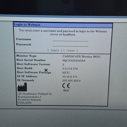 GE Healthcare GE Healthcare Carescape B650 Critical Care Patient Monitor Patient Monitors reLink Medical