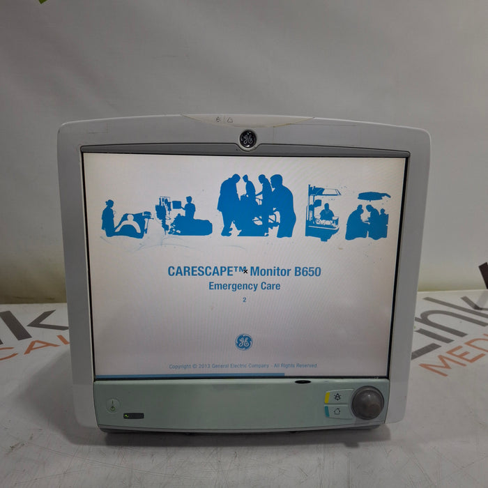 GE Healthcare GE Healthcare Carescape B650 Emergency Care Patient Monitor Patient Monitors reLink Medical