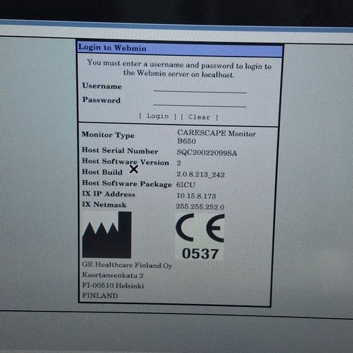 GE Healthcare GE Healthcare Carescape B650 Critical Care Patient Monitor Patient Monitors reLink Medical