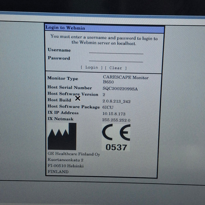 GE Healthcare GE Healthcare Carescape B650 Critical Care Patient Monitor Patient Monitors reLink Medical