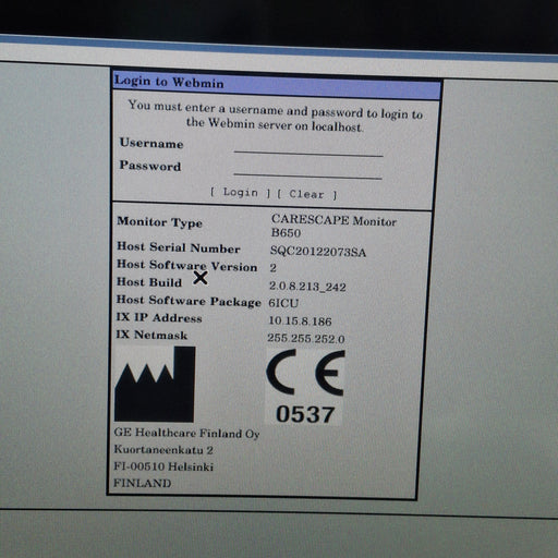 GE Healthcare GE Healthcare Carescape B650 Critical Care Patient Monitor Patient Monitors reLink Medical
