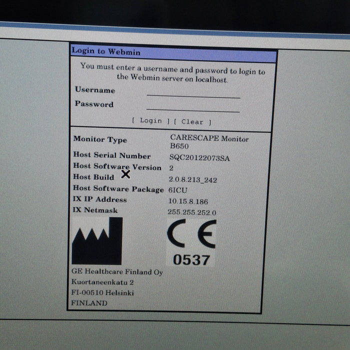 GE Healthcare GE Healthcare Carescape B650 Critical Care Patient Monitor Patient Monitors reLink Medical