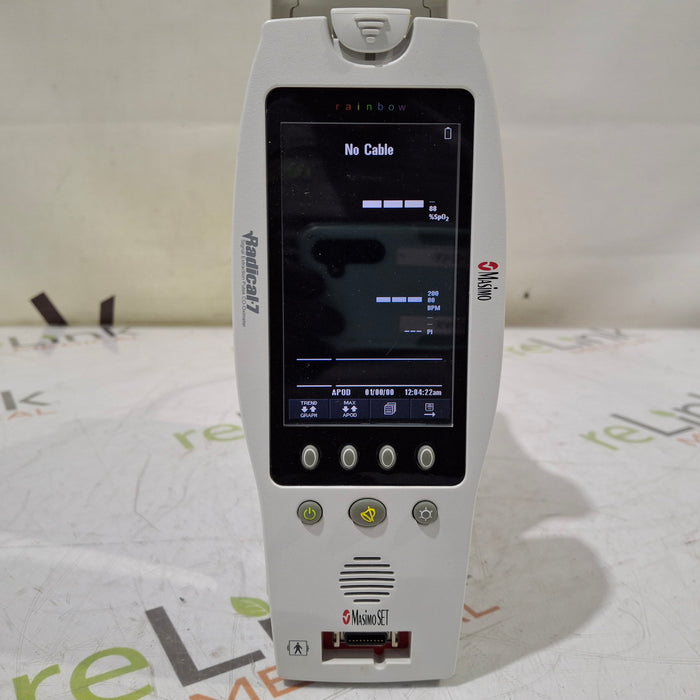 Masimo Masimo Radical 7 Pulse Oximeter w/ Base Patient Monitors reLink Medical