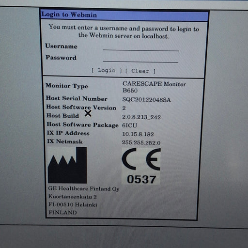 GE Healthcare GE Healthcare Carescape B650 Critical Care Patient Monitor Patient Monitors reLink Medical