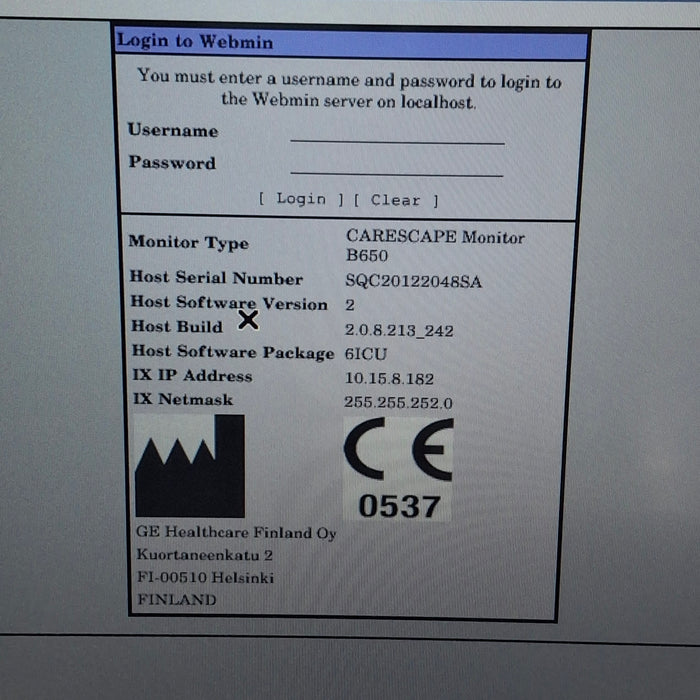 GE Healthcare GE Healthcare Carescape B650 Critical Care Patient Monitor Patient Monitors reLink Medical