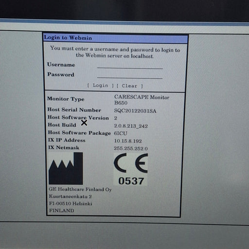 GE Healthcare GE Healthcare Carescape B650 Critical Care Patient Monitor Patient Monitors reLink Medical