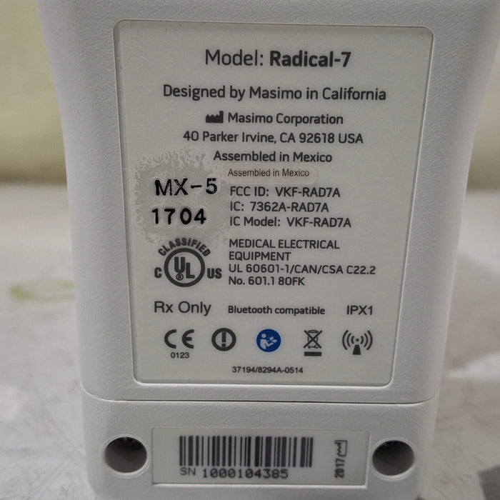 Masimo Masimo Radical 7 Pulse Oximeter w/ Base Patient Monitors reLink Medical