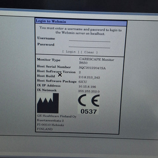 GE Healthcare GE Healthcare Carescape B650 Critical Care Patient Monitor Patient Monitors reLink Medical