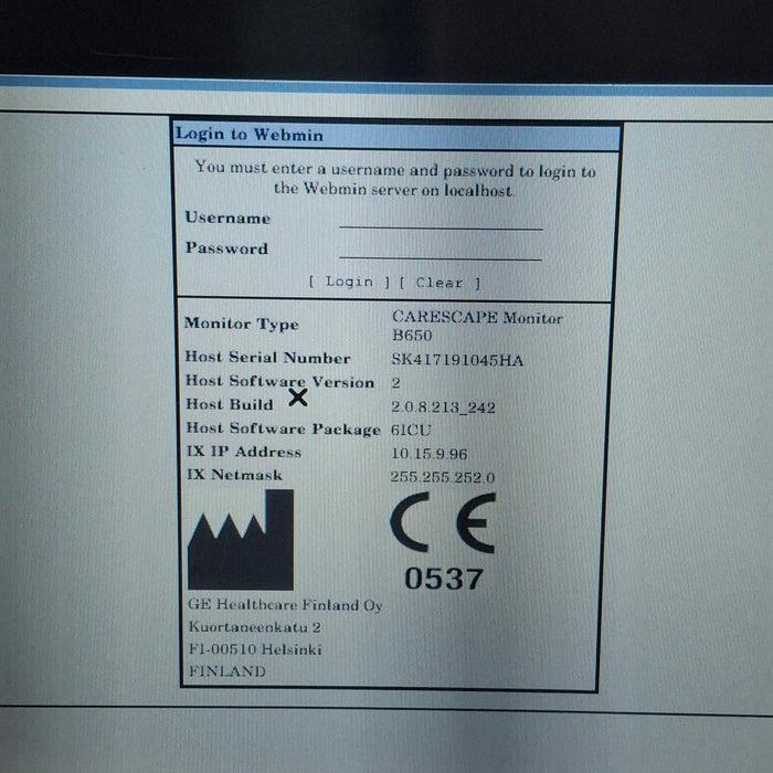 GE Healthcare GE Healthcare Carescape B650 Critical Care Patient Monitor Patient Monitors reLink Medical