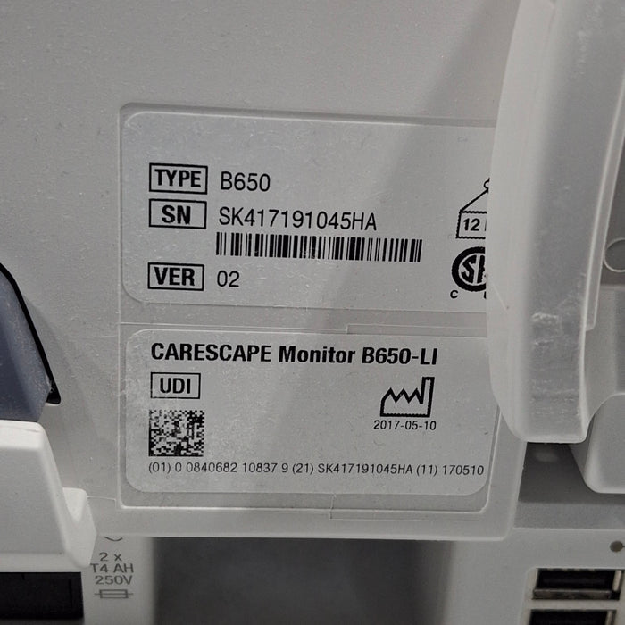GE Healthcare GE Healthcare Carescape B650 Critical Care Patient Monitor Patient Monitors reLink Medical