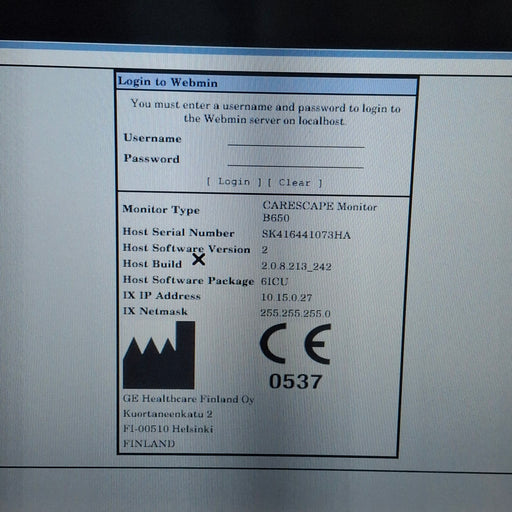 GE Healthcare GE Healthcare Carescape B650 Critical Care Patient Monitor Patient Monitors reLink Medical