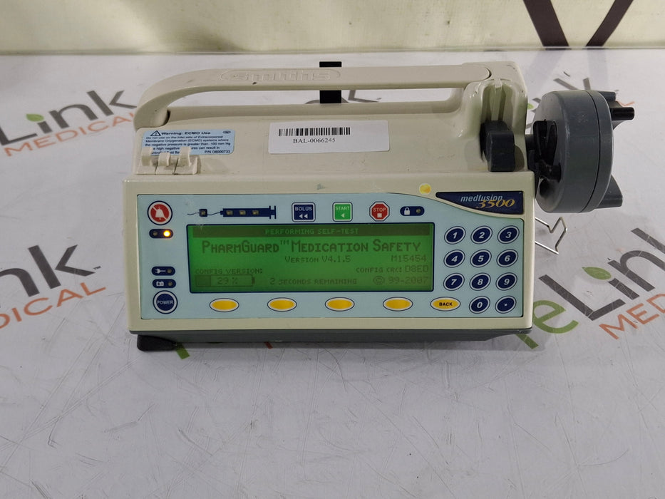 Smiths Medical Smiths Medical Medfusion 3500 Version 4 Syringe Infusion Pump Infusion Pump reLink Medical