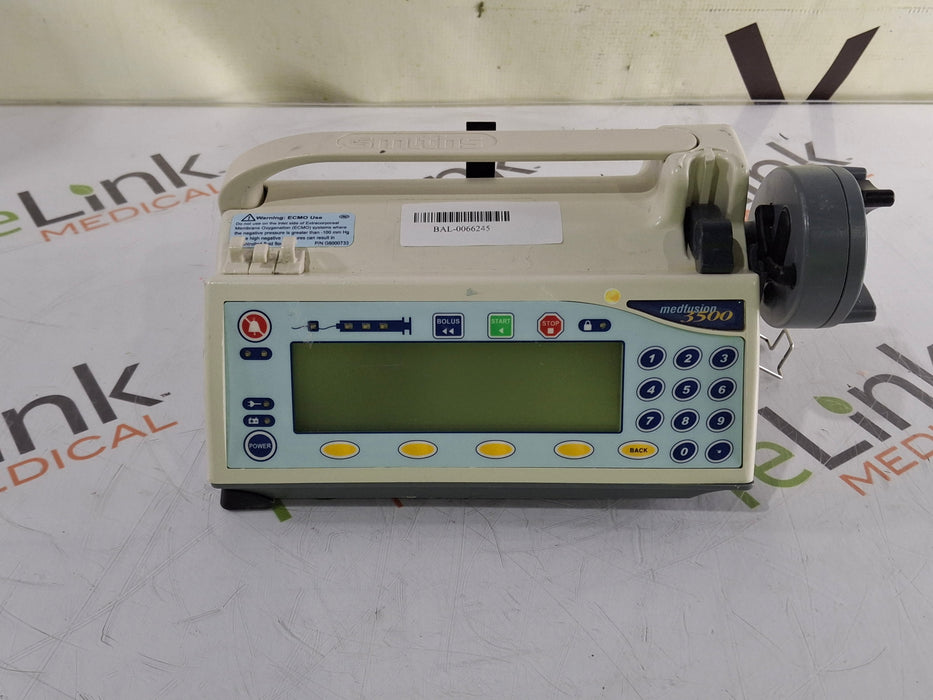 Smiths Medical Smiths Medical Medfusion 3500 Version 4 Syringe Infusion Pump Infusion Pump reLink Medical