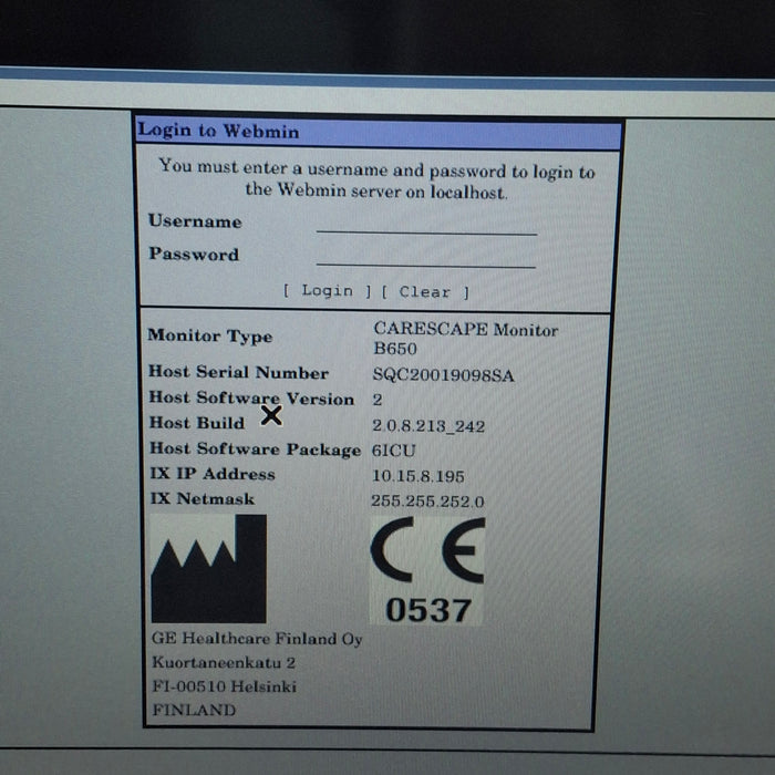 GE Healthcare GE Healthcare Carescape B650 Critical Care Patient Monitor Patient Monitors reLink Medical