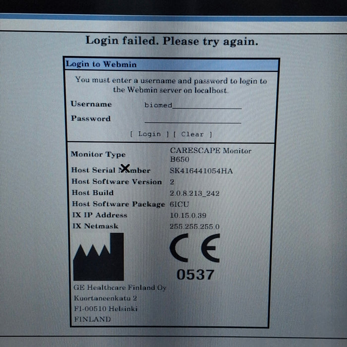 GE Healthcare GE Healthcare Carescape B650 Critical Care Patient Monitor Patient Monitors reLink Medical