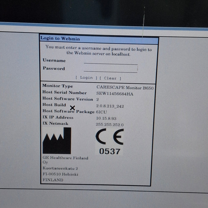 GE Healthcare GE Healthcare Carescape B650 Critical Care Patient Monitor Patient Monitors reLink Medical