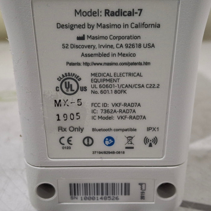 Masimo Masimo Radical 7 Pulse Oximeter w/ Base Patient Monitors reLink Medical