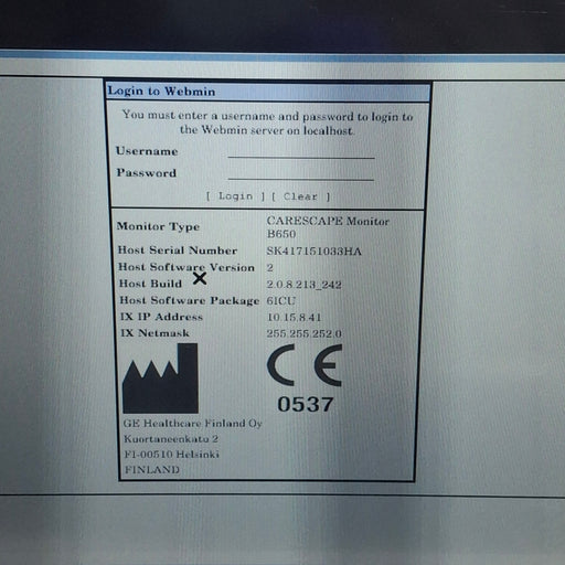 GE Healthcare GE Healthcare Carescape B650 Critical Care Patient Monitor Patient Monitors reLink Medical
