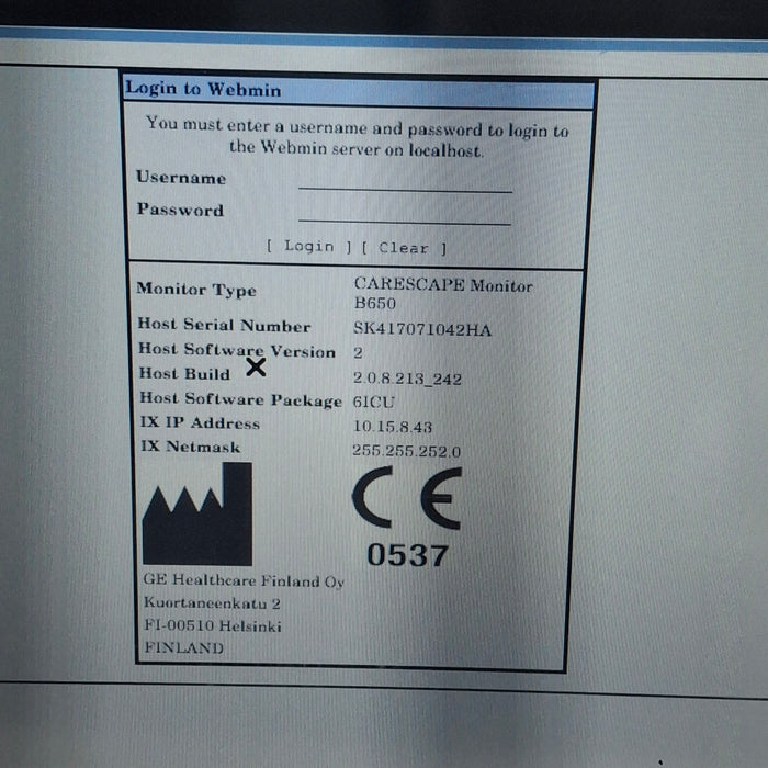GE Healthcare GE Healthcare Carescape B650 Critical Care Patient Monitor Patient Monitors reLink Medical
