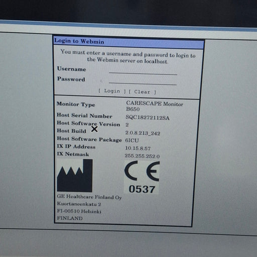 GE Healthcare GE Healthcare Carescape B650 Critical Care Patient Monitor Patient Monitors reLink Medical
