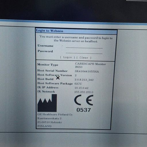 GE Healthcare GE Healthcare Carescape B650 Critical Care Patient Monitor Patient Monitors reLink Medical