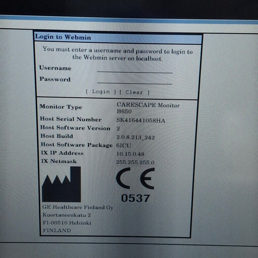 GE Healthcare GE Healthcare Carescape B650 Critical Care Patient Monitor Patient Monitors reLink Medical