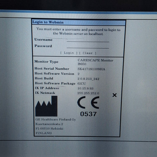GE Healthcare GE Healthcare Carescape B650 Critical Care Patient Monitor Patient Monitors reLink Medical