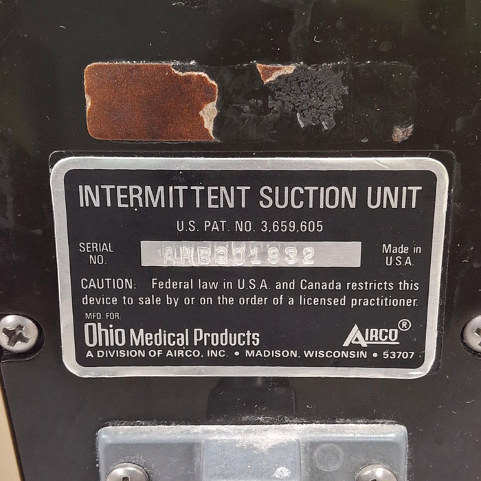Ohmeda Medical Ohmeda Medical 200 Intermittent Suction Unit Respiratory reLink Medical