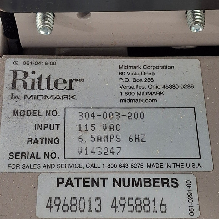 Ritter 304 Exam Table