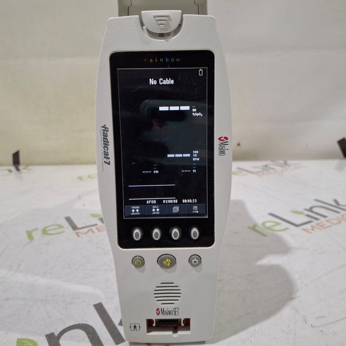 Masimo Masimo Radical 7 Pulse Oximeter w/ Base Patient Monitors reLink Medical