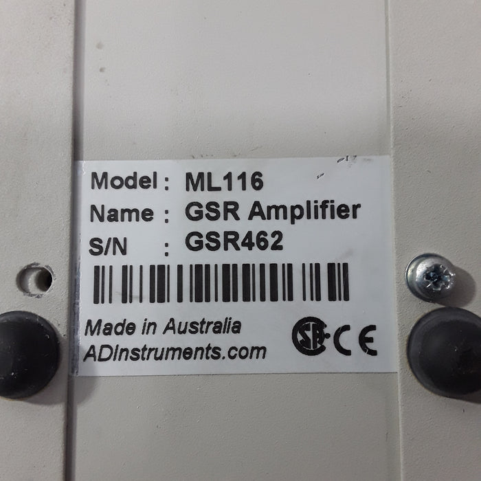 AD Instruments AD Instruments ML116 Bio Amp Research Lab reLink Medical