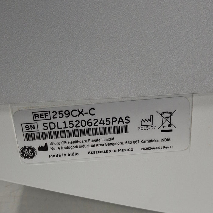 GE Healthcare Corometrics 250cx Series Model 259cx-c Fetal Monitor