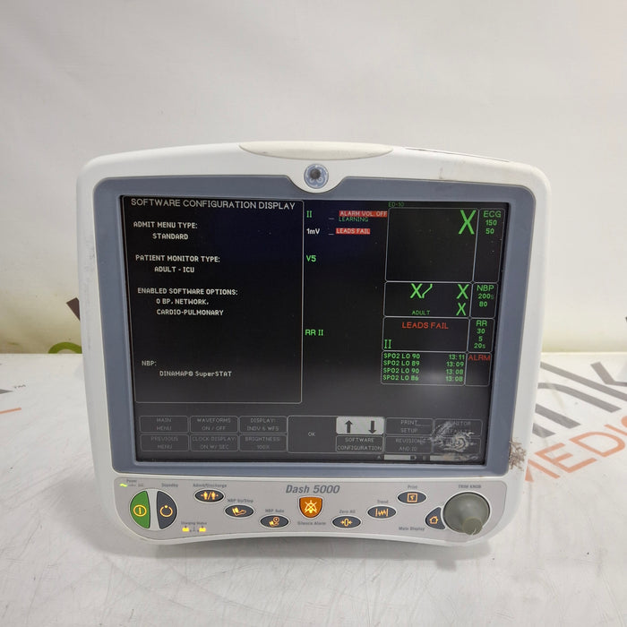 GE Healthcare Dash 5000 - GE/Nellcor SpO2 Patient Monitor
