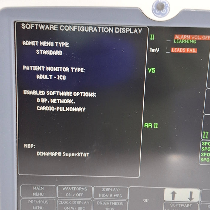 GE Healthcare Dash 5000 - GE/Nellcor SpO2 Patient Monitor