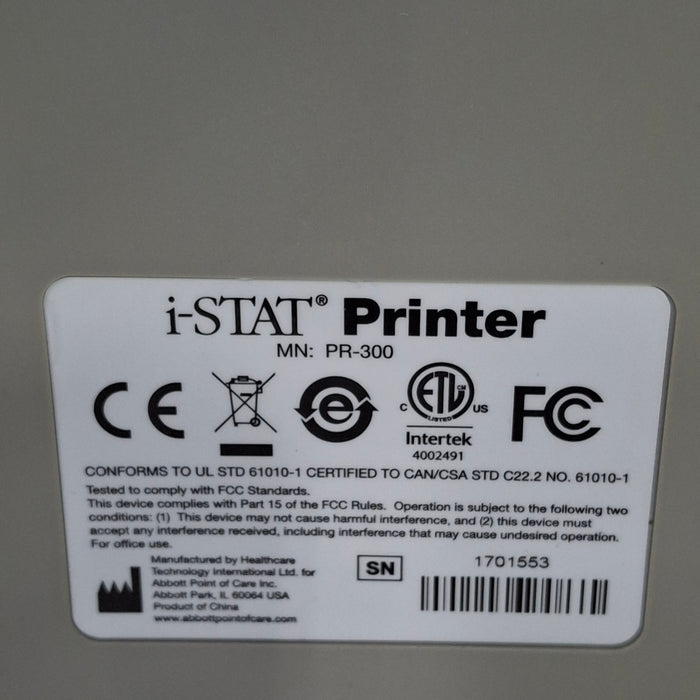 Abbott i-Stat PR-300 Printer