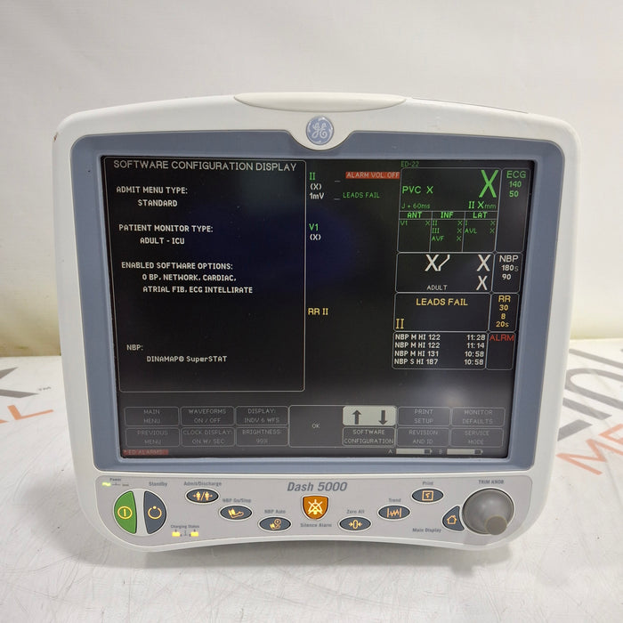 GE Healthcare GE Healthcare Dash 5000 - GE/Nellcor SpO2 Patient Monitor Patient Monitors reLink Medical