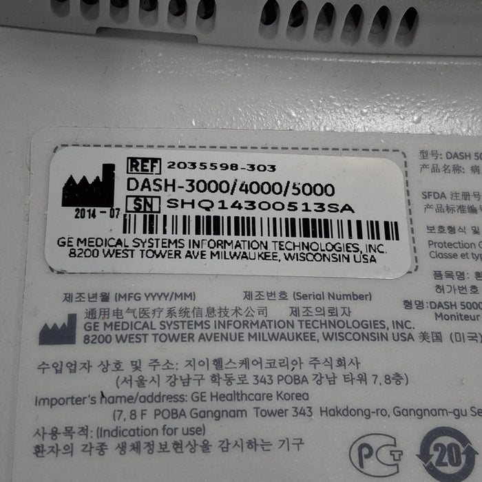 GE Healthcare GE Healthcare Dash 5000 - GE/Nellcor SpO2 Patient Monitor Patient Monitors reLink Medical