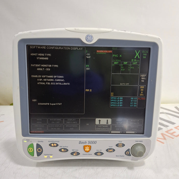 GE Healthcare Dash 5000 - GE/Nellcor SpO2 Patient Monitor