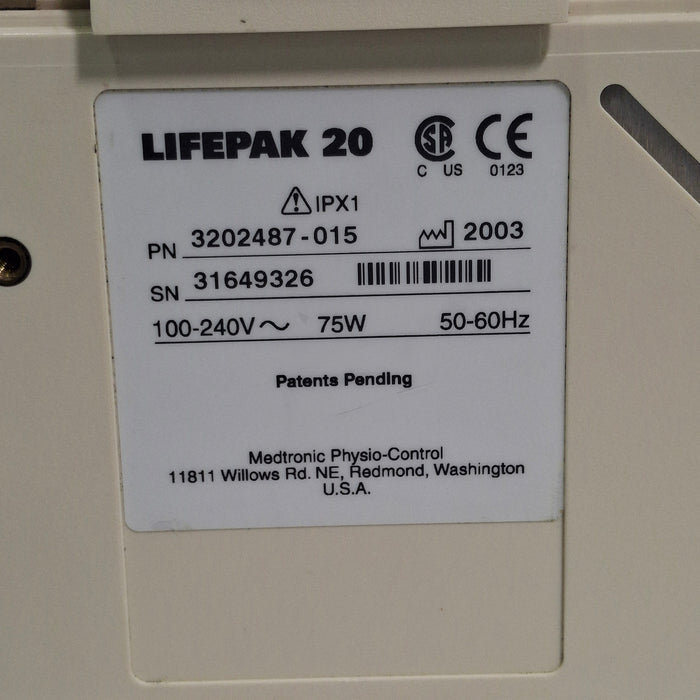 Physio-Control Physio-Control LifePak 20 Defib Defibrillators reLink Medical