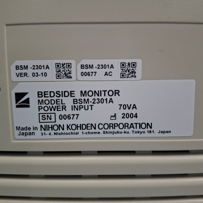Nihon Kohden BSM-2301A Bedside Monitor