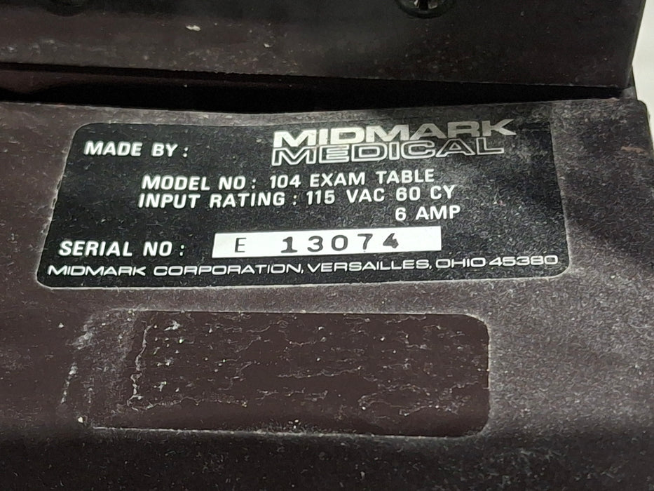 Midmark Midmark Ritter Model 104 Exam Table Exam Chairs / Tables reLink Medical