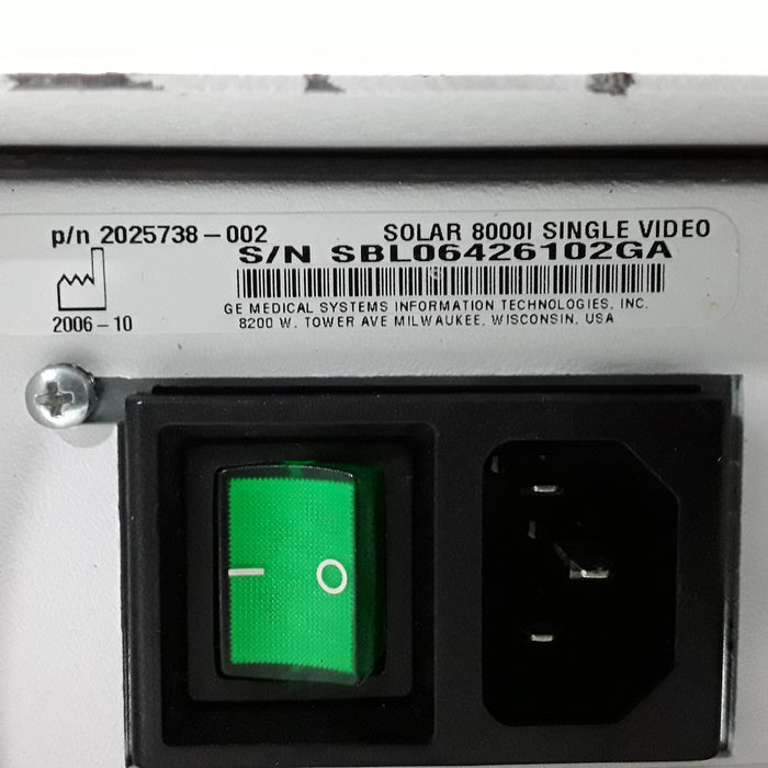 GE Healthcare GE Healthcare Solar 8000i Patient Monitor Patient Monitors reLink Medical