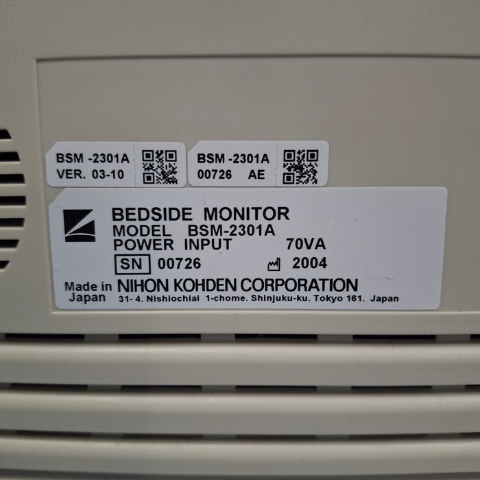 Nihon Kohden BSM-2301A Bedside Monitor