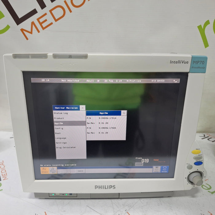 Philips Philips IntelliVue MP70 - Anesthesia Patient Monitor Patient Monitors reLink Medical