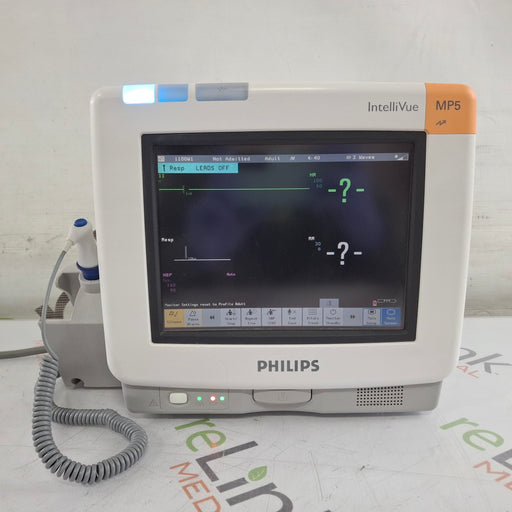 Philips Philips IntelliVue MP5 SpO2, ECG, NIBP, IBP, Temp, CO2 Patient Monitor Patient Monitors reLink Medical
