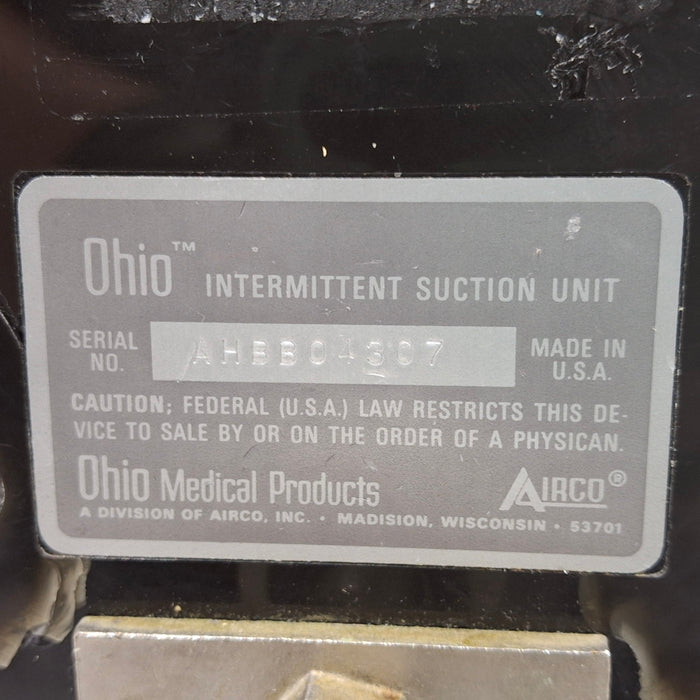 Ohmeda Medical Ohmeda Medical 200 Intermittent Suction Unit Respiratory reLink Medical